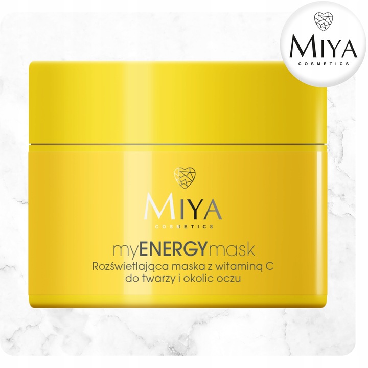 Rozświetlająca Maska z Witaminą C Do Twarzy i Okolic Oczu 50 ml Miya