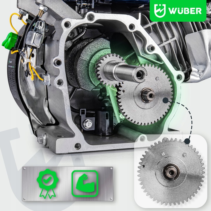 SILNIK SPALINOWY BENZYNOWY ZAGĘSZCZARKI GLEBOGRYZARKI 7KM 20MM OHV + OLEJ