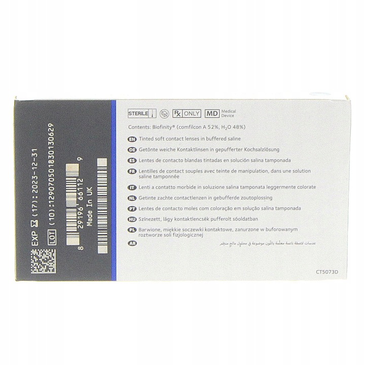 Soczewki Biofinity 6 szt. moc -1,75 BC 8,6