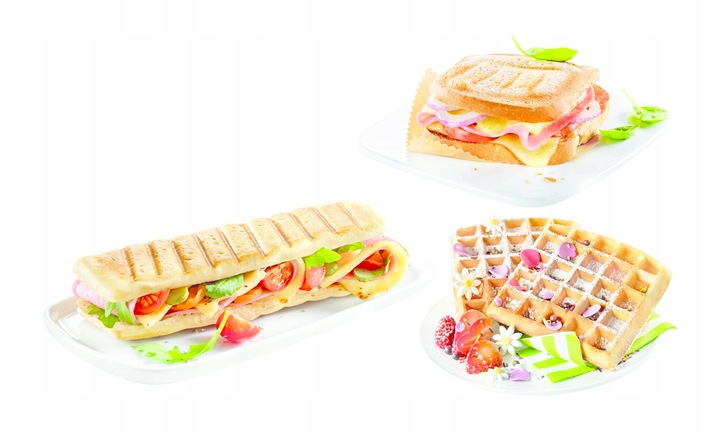 Opiekacz Gofrownica Panini do kanapek 3w1 TEFAL Break Time SW6148