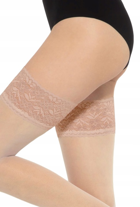 GATTA MICHELLE samonośne pończochy natural - 1/2