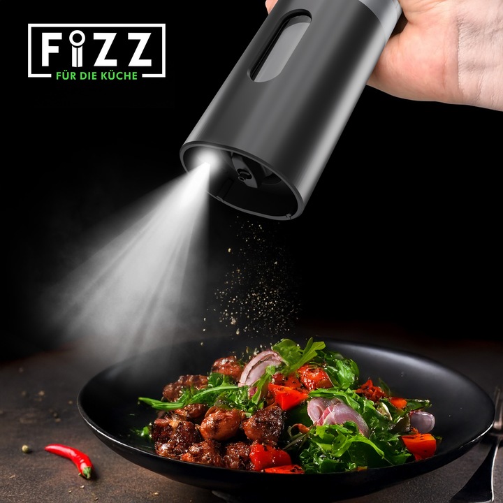 Młynek elektryczny do pieprzu i soli Fizz z akumulatorem Podstawka