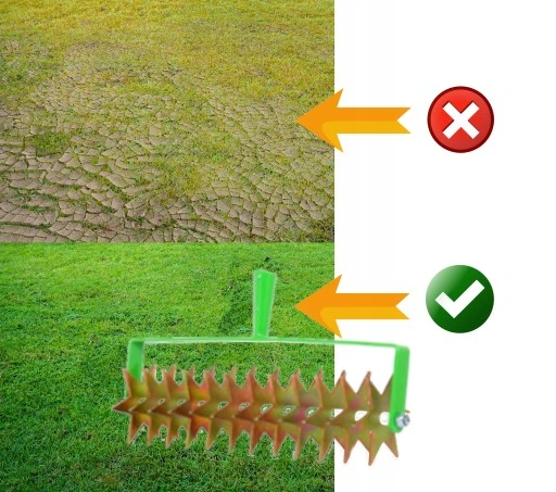 AERATOR OGRODOWY RĘCZNY SPLUCHNIACZ GLEBY DO TRAWY