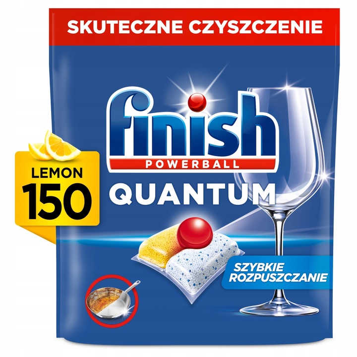 Kapsułki do zmywarki FINISH Quantum All in 1 Lemon 150szt