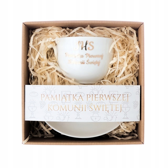 Prezent Na Komunię Świętą Podziękowanie Upominek Filiżanka Dla Ojca Matki