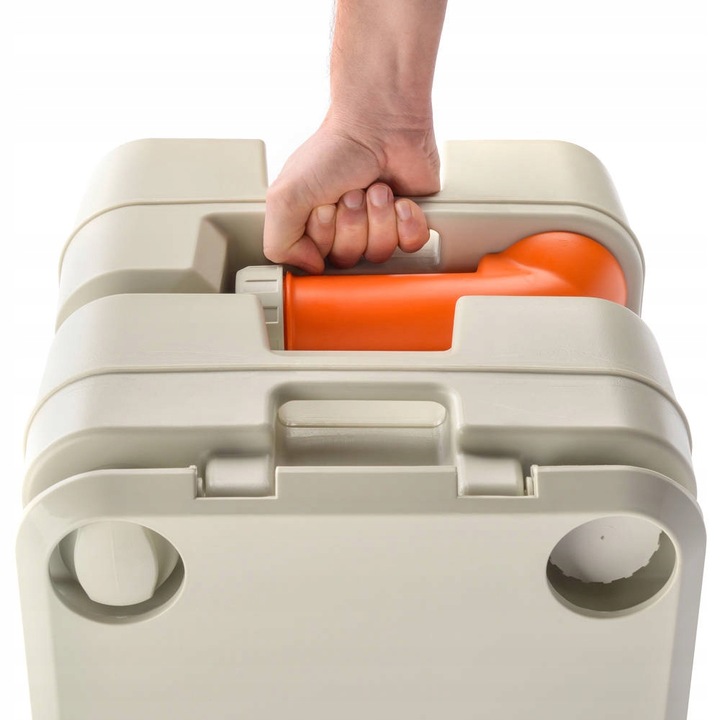 Toaleta turystyczna WC przenośna ze spłuczką działka budowa kemping METEOR