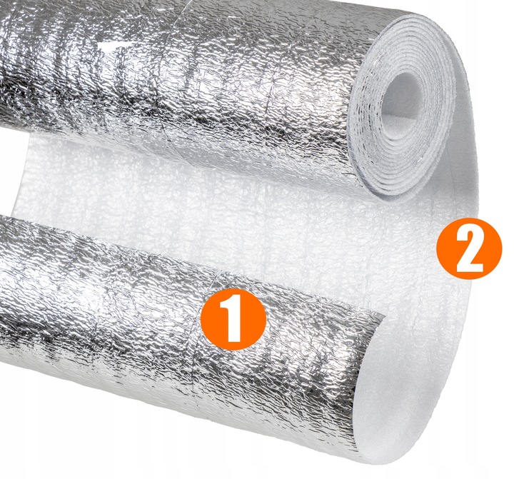 Ekran Zagrzejnikowy MATA ALUMINIOWA PIANKA 10m ODBIJAJĄCY CIEPŁO Izolacyjna