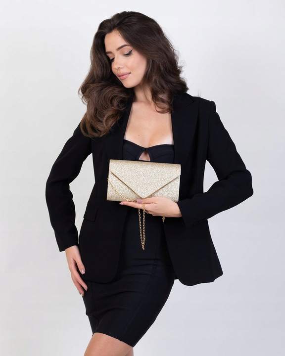 TOREBKA WIECZOROWA damska KOPERTÓWKA WIZYTOWA elegancka BROKAT mała
