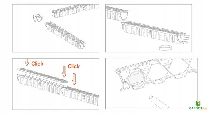 Odwodnienie Liniowe Kanał Slim A15(do 1,5T) H=87