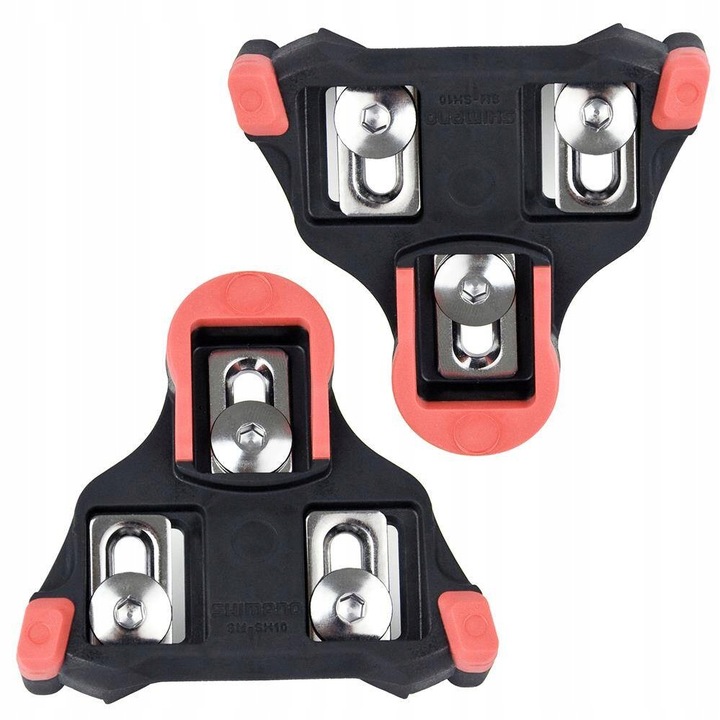 Bloki SH10 do pedałów Shimano SPD SL SM-SH10 czerwone bez luzu 0 stopni