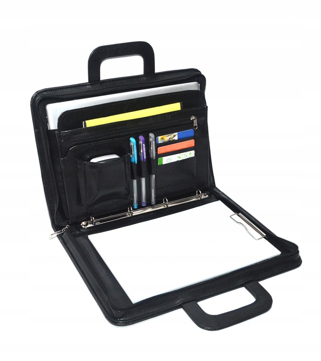 BIWUAR MULTI ORGANIZER AKTÓWKA A4 TECZKA SKÓRZANA