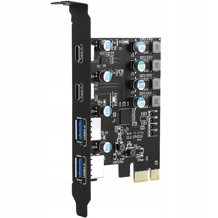 Karta rozszerzeń adapter do komputera PC PCI PCIe 2x USB 2x USB-C