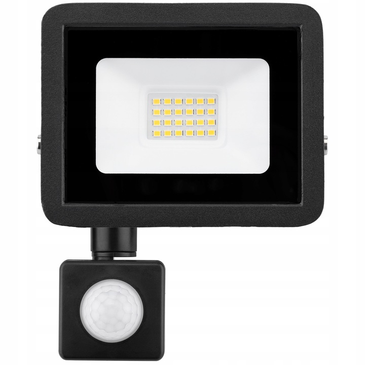 Naświetlacz LED 20W HALOGEN LAMPA ZEWNĘTRZNA REFLEKTOR z CZUJNIKIEM RUCHU
