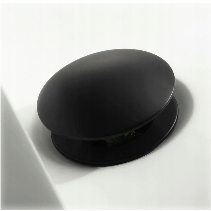 Korek Umywalkowy KLIK-KLAK Czarny Uniwersalny do Umywalki Automatyczny REA