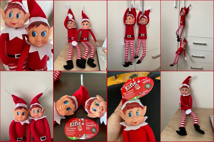 Skrzat swiateczny ELF PSOTNIK krasnal adwentowy figurka Elves Behavin