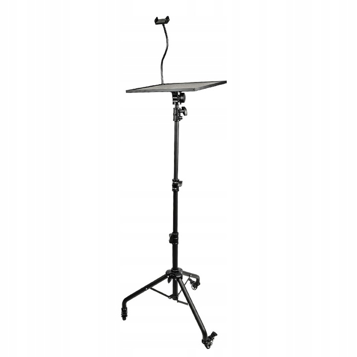 STATYW STOJAK UCHWYT PODSTAWKA do PROJEKTORA LAPTOPA REGULOWANY NA KÓŁKACH