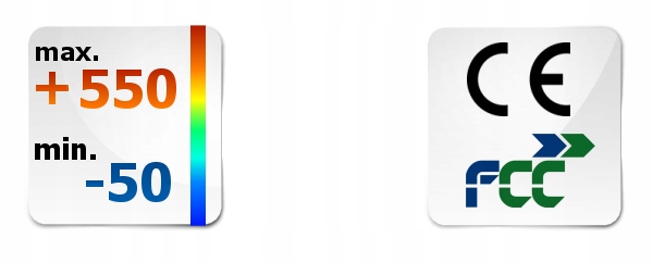 PIROMETR TERMOMETR LASEROWY BEZDOTYKOWY MIERNIK NA PODCZERWIEŃ -50 +550°C