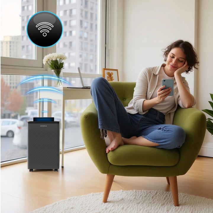 Pochłaniacz wilgoci 24l/24h osuszacz powietrza Nexi UV ION WiFi HEPA