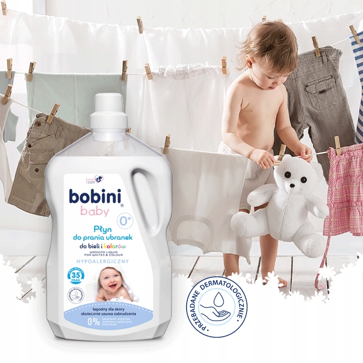Bobini Baby Hipoalergiczny Płyn do Prania dla Dzieci 5l 70 prań