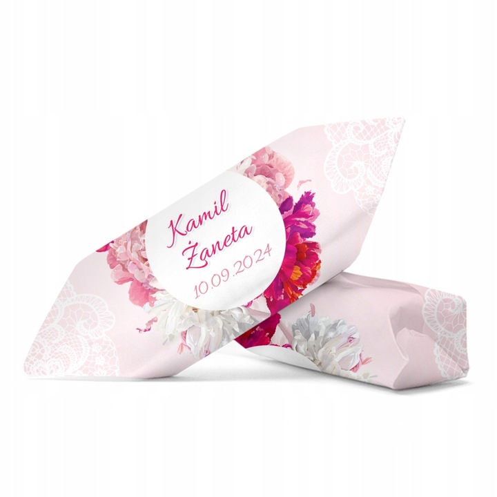 KRÓWKI PERSONALIZOWANE WESELE ŚLUB ROCZNICA 1 KG Podziękowanie dla Gości