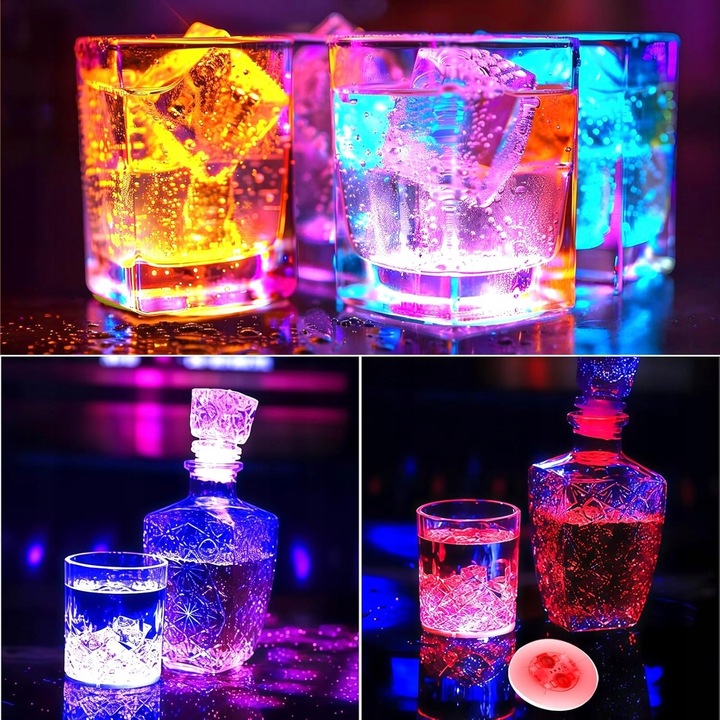 Podstawka Naklejka LED pod Butelkę Szklankę Kubek Zestaw 10 szt.