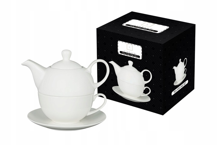 LIVELLO Zestaw Dzbanek Porcelanowy 400 ml Filiżanka 250 ml Na Herbatę