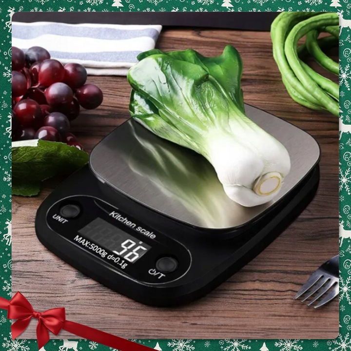 WAGA KUCHENNA ELEKTRONICZNA 5000g 0,1g WYŚWIETLACZ LCD PRECYZYJNA