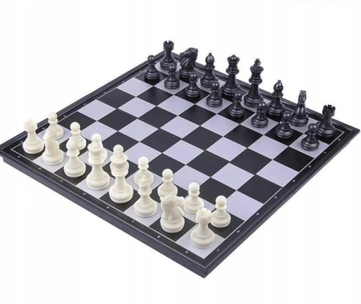 SZACHY KLASYCZNE 25X25 GRA SKŁADANE SZACHOWNICA