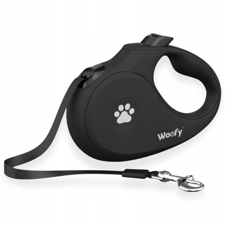 PROFESJONALNA SMYCZ AUTOMATYCZNA DLA DUŻEGO PSA ZWIJANA BLOKADA DO 50