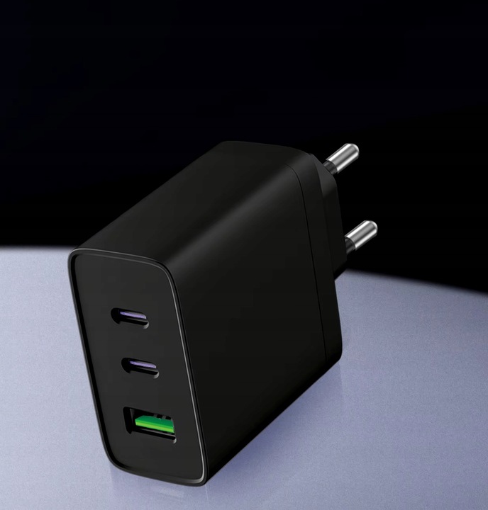 SZYBKA ŁADOWARKA SIECIOWA GNIAZDO USB + 2x USB-C QC PD 40W UNIWERSALNA
