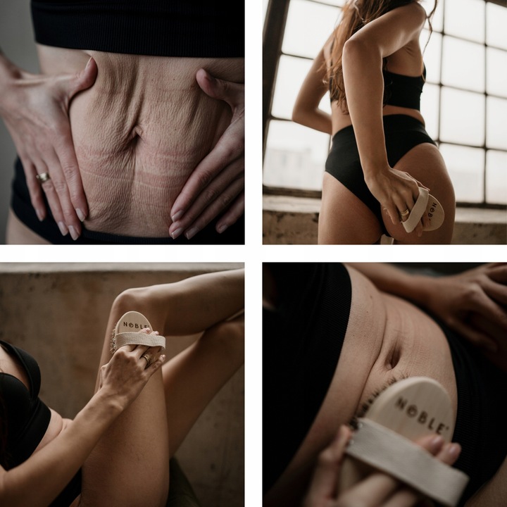 Szczotka antycellulitowa ostra do masażu na sucho ciała agawa tampico