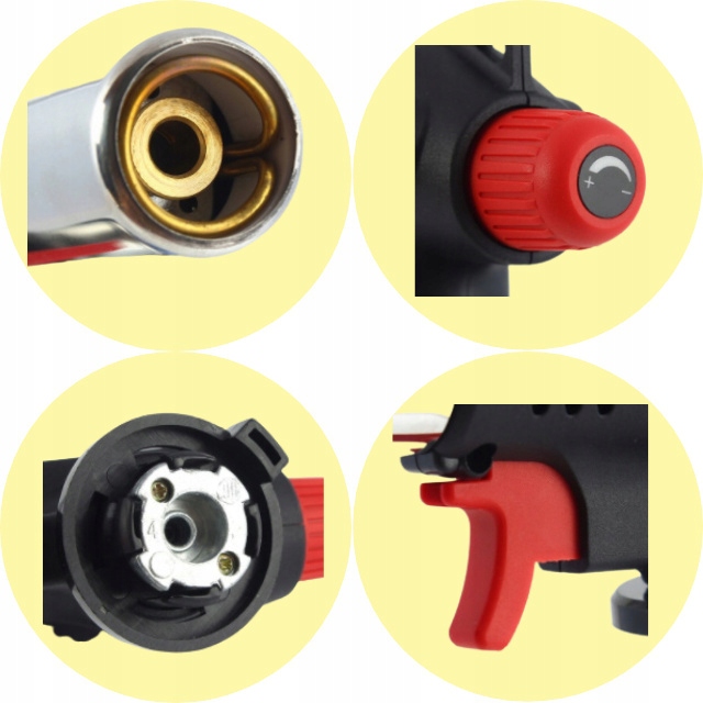 ZESTAW PALNIK 360 NA KARTUSZE LUTLAMPA OPALARKA + 4x GAZ ALPEN CAMPING