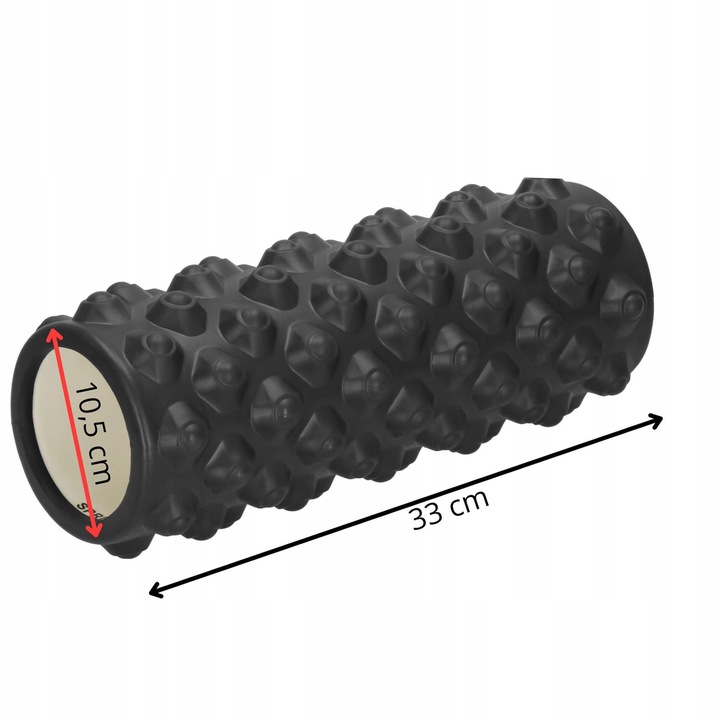 ROLLER WAŁEK DO MASAŻU PLECÓW NÓG RELAKSUJĄCY PIANKOWY 33x10cm DUŻY