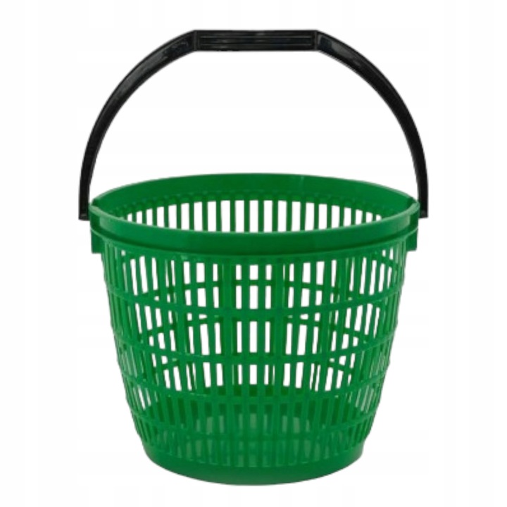 2x KOSZ 12L NA GRZYBY OWOCE ZIEMNIAKI KOSZYK PLASTIKOWY ZIELONY WIADERKO