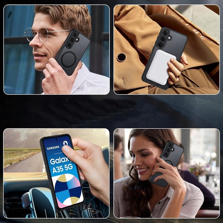 Etui do SAMSUNG A35 5G do MagSafe MATT CASE OCHRONA APARATU +SZKŁO