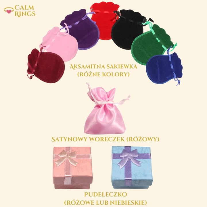 SREBRNY PIERŚCIONEK SMILE antystresowy stal chirurgiczna ruchome krążki