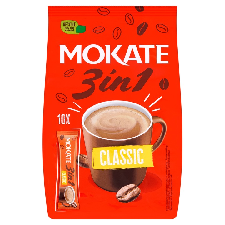 Napój Kawowy 3w1 Classic Mokate Mix Kawowy Instant 10 saszetek