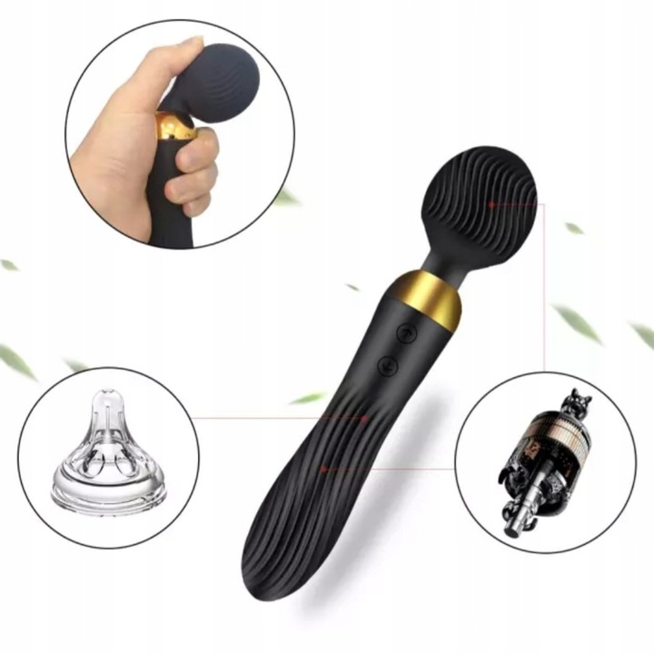 Wibrator Damski Ekskluzywny Masażer Łechtaczki 2w1 Sex Dildo Dwustronny