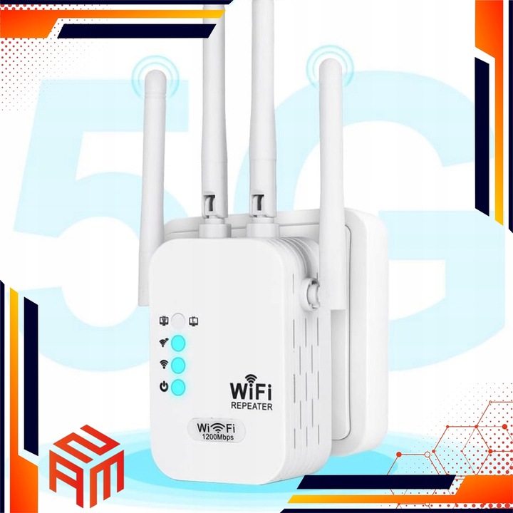 Domowy Wzmacniacz Sygnału WiFi Punkt Dostępu 300Mbps Szybki Bez Aplikacji