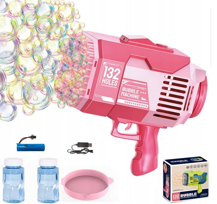 PISTOLET NA BAŃKI BAZOOKA DO BANIEK+ 2szt NAKŁADEK