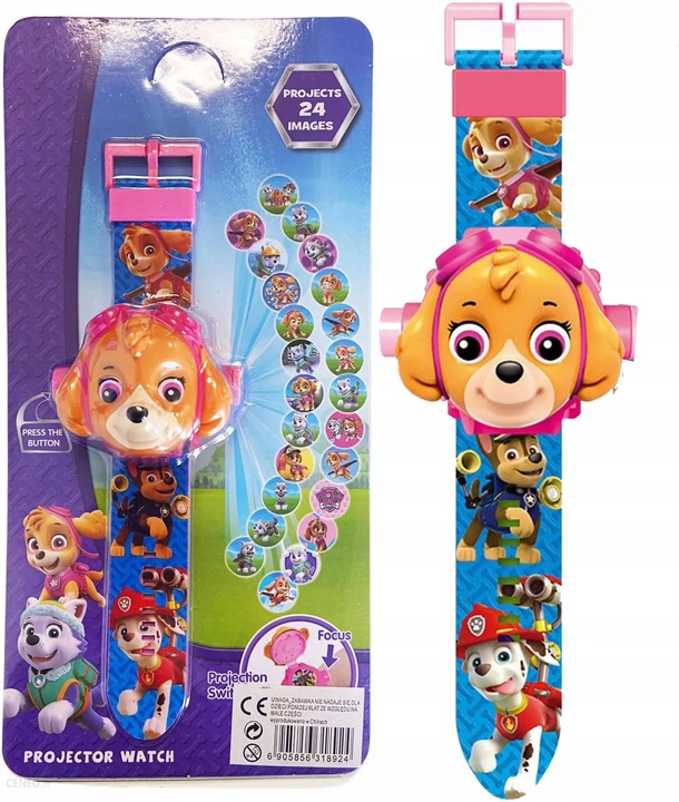 PSI PATROL ZEGAREK CYFROWY Z PROJEKTOREM SKYE