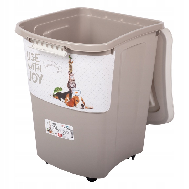 Pojemnik na karmę na kółkach Rotho ARCHIE 38L 18kg