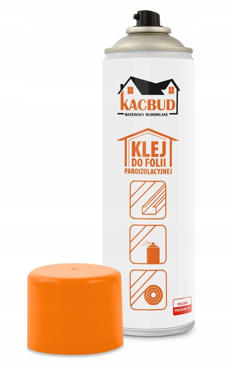 KACBUD KLEJ DO FOLII PAROIZOLACYJNEJ SEKUNDOWY SPRAY DO PAROIZOLACJI 500ml