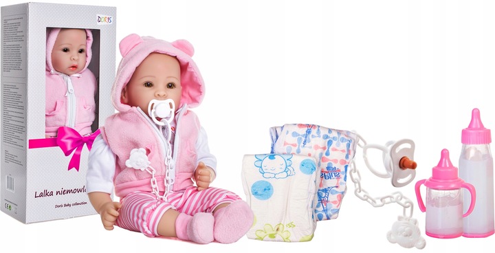 Lalka bobas interaktywna SMOCZEK PAMPERSY BUTELKI