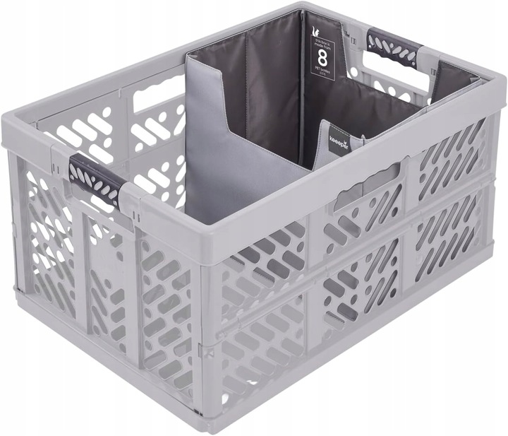 Składany kosz Keeeper BEN 45l z Soft Touch uchwytami grafit udźwig do