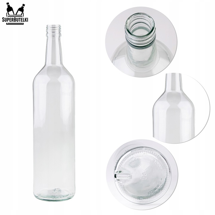 10x BUTELKI MONOPOLOWE 1L 1000 ml WÓDKĘ BIMBER SOK nalewki z zakrętką