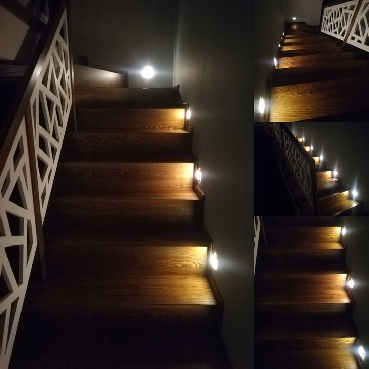 Oświetlenie schodowe oprawa lampka schodowa LED 230V Q30 BIAŁA