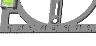 WZORNIK SZABLON DO WYMIAROWANIA OTWORÓW PUSZEK ELEKTRYCZNYCH ZESTAW