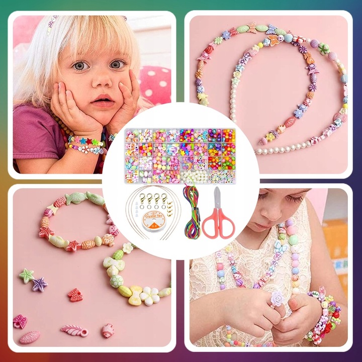 KORALIKI ZESTAW KORALIKÓW DO ROBIENIA BRANSOLETEK