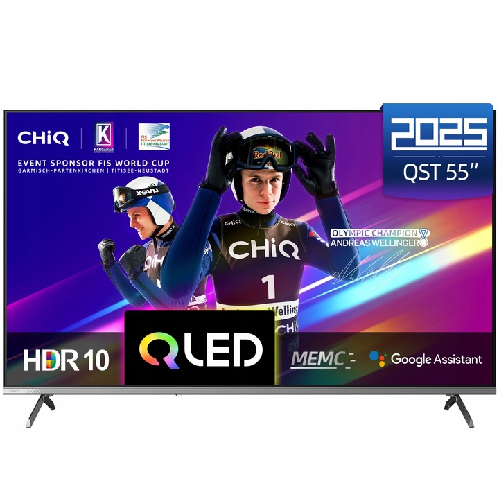 Telewizor CHiQ U55QST 4K UHD QLED Smart Google TV Dolby Audio